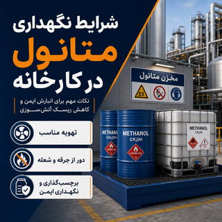 شرایط نگهداری و حمل متانول، پک صنعتی و تگزاپن در محیط کارخانه