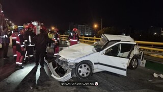 سه کشته و مصدوم در تصادف پژوپارس با تریلی و موتورسیکلت