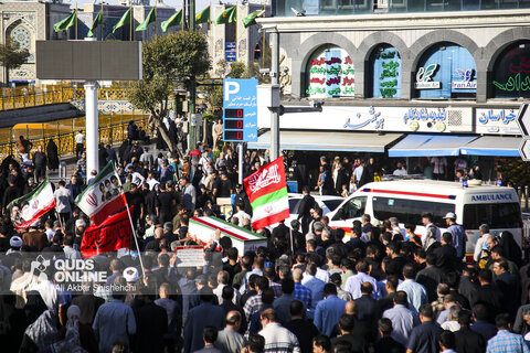 تشییع پیکر شهدای سنگر خیابان