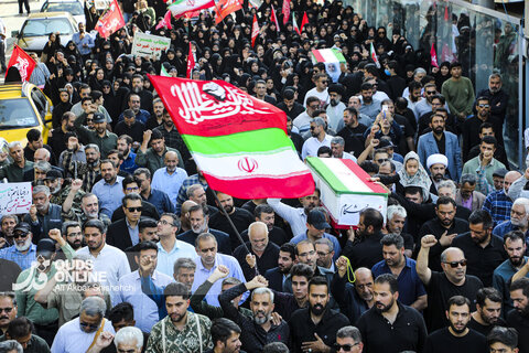 تشییع پیکر شهدای سنگر خیابان
