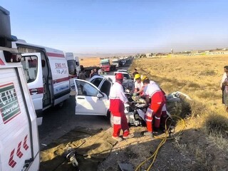 ۴ فوتی و مصدوم در تصادف تریلی با کوییک در جاده فریمان