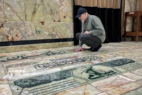 عکس | حضور رئیس مجلس در حرم مطهر حضرت عبدالعظیم حسنی (ع)