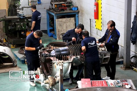 عکس | توانمندی ایران در ساخت قطعات توربین‌های صنعتی