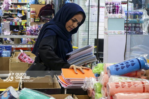 گزارش تصویری |  بازار لوازم التحریر در آستانه بازگشایی مدارس