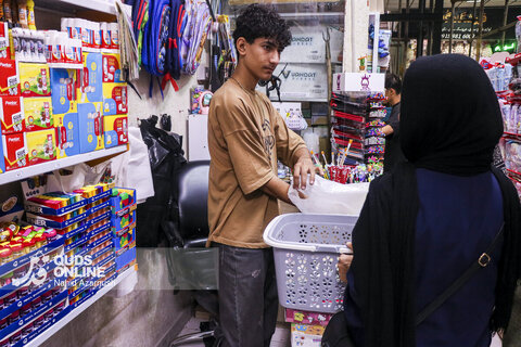 گزارش تصویری |  بازار لوازم التحریر در آستانه بازگشایی مدارس