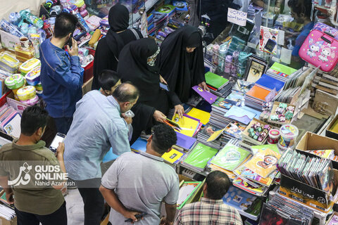 گزارش تصویری |  بازار لوازم التحریر در آستانه بازگشایی مدارس