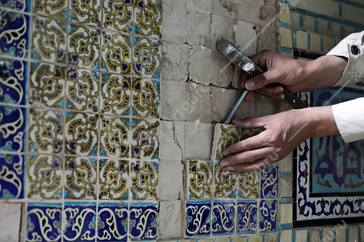پایش و آسیب‌شناسی نمای تاریخی یک بنای ارزشمند در حرم مطهر رضوی/ میراث صفوی مدرسه میرزا جعفر زیر ذره‌بین مرمت