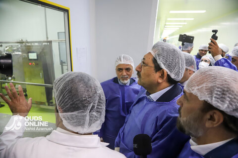 آیین بهره‌برداری از فاز عملیاتی طرح توسعه و افتتاح خطوط تولید داروهای غیر تزریقی شرکت دانش بنیان داروسازی نصر فریمان