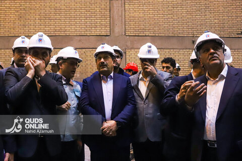 بازدید از خط تولید مجتمع فولاد خراسان در نیشابور