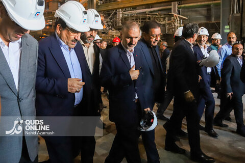بازدید از خط تولید مجتمع فولاد خراسان در نیشابور