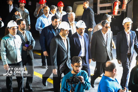 بازدید از خط تولید مجتمع فولاد خراسان در نیشابور