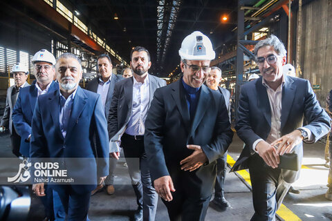 بازدید از خط تولید مجتمع فولاد خراسان در نیشابور