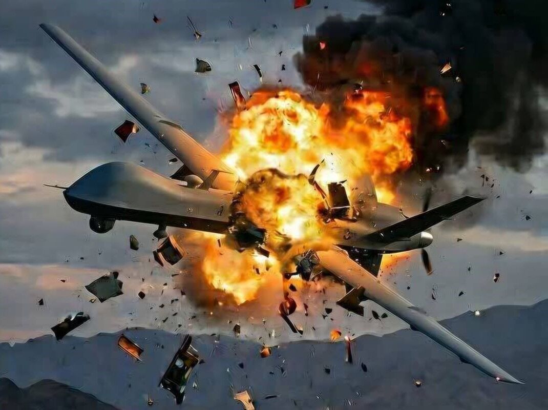 انهدام یک فروند پهپاد شناسایی پیشرفته «اوربیتر» بر فراز تنگه هرمز