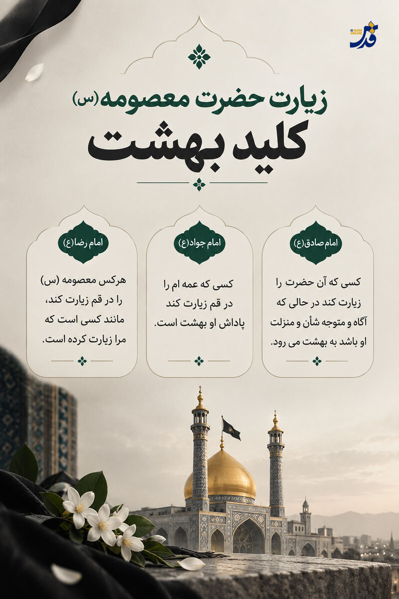 زیارت حضرت معصومه(س)؛ کلید بهشت