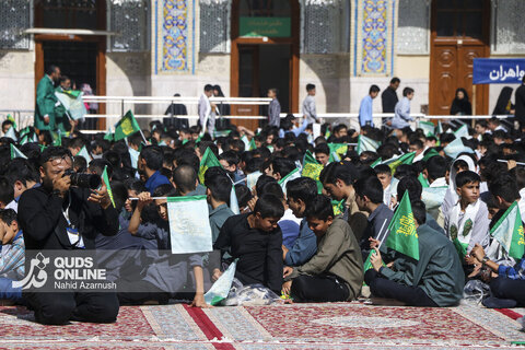 گزارش تصویری | آغاز سال تحصیلی دانش‌آموزان در حرم رضوی