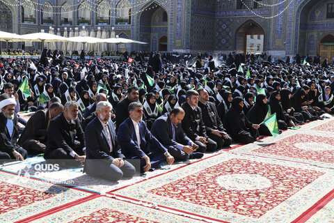 گزارش تصویری | آغاز سال تحصیلی دانش‌آموزان در حرم رضوی