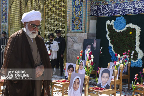 گزارش تصویری | آغاز سال تحصیلی دانش‌آموزان در حرم رضوی