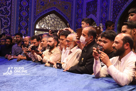 گزارش تصویری | برگزاری مراسم «مهمانی لاله‌ها» در حرم مطهر رضوی