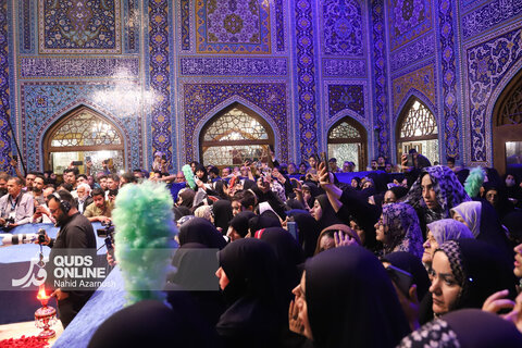 گزارش تصویری | برگزاری مراسم «مهمانی لاله‌ها» در حرم مطهر رضوی