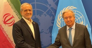 رئیس جمهوری با دبیرکل سازمان ملل دیدار و گفت وگو کرد