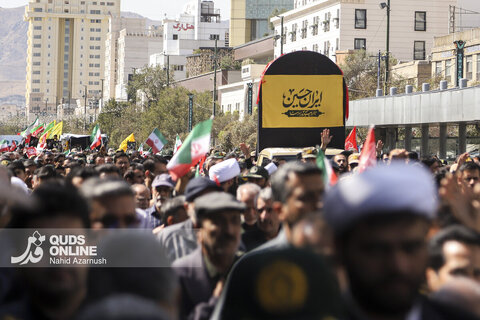 گزارش تصویری | تشییع پیکر سردار شهید حسین ظریفی در مشهد