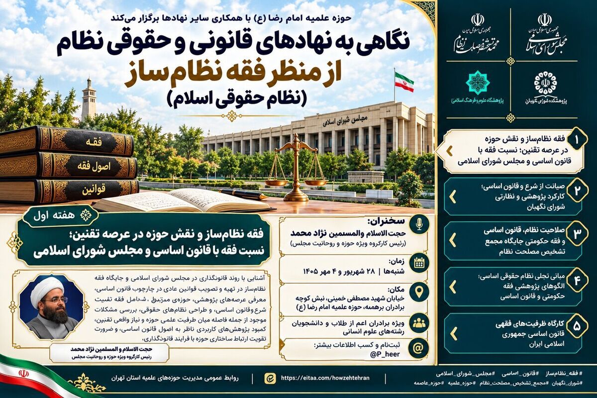 نقش حوزویان در توسعه و تدوین فقه نظام‌ساز در جامعه بسیار مهم است