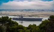 ناو هواپیمابر «تئودور روزولت» در مسیر خاورمیانه