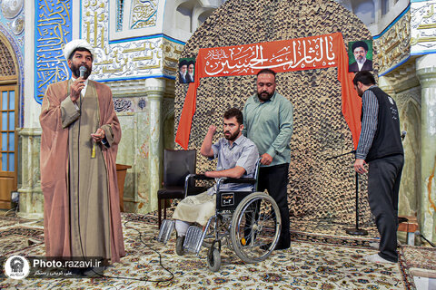 عکس | مراسم بزرگداشت شهید حجت‌الاسلام سیدحسن نصرالله در حرم مطهر رضوی