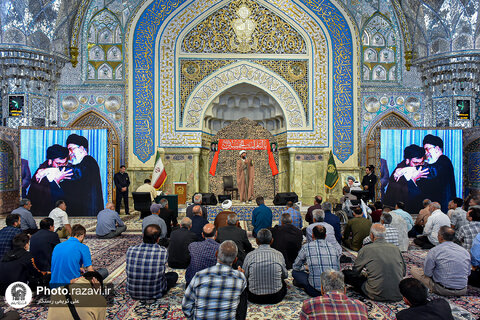 عکس | مراسم بزرگداشت شهید حجت‌الاسلام سیدحسن نصرالله در حرم مطهر رضوی