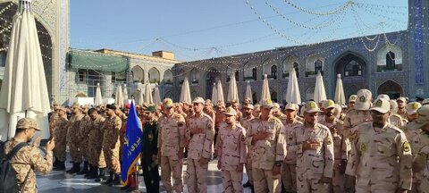 تجدید میثاق سربازان جان‌برکف نیروهای مسلح با ثامن‌الحجج(ع)