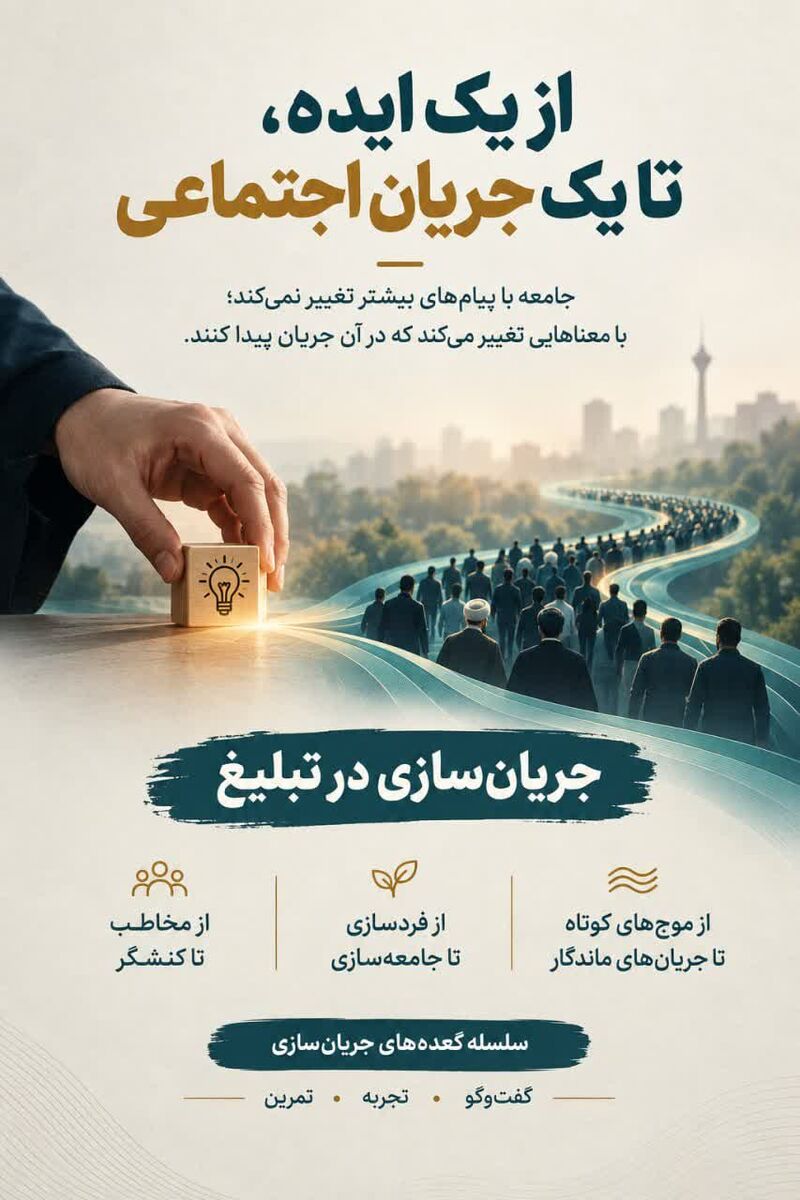 سلسله مباحثات «جریان‌سازی در تبلیغ» از سوی مرکز دارالحکمه برگزار می‌شود