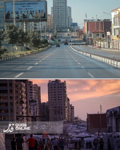 عکس | تصاویری از غزه، قبل و بعد از جنگ