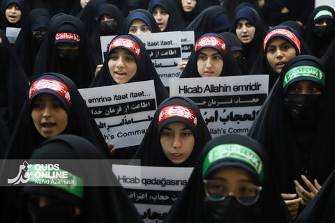 گزارش تصویری | آغاز پویش حمایت از حجاب دختران آذربایجانی در مشهد