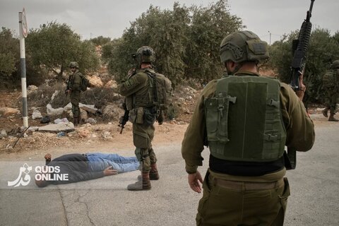 عکس | حمله شهرک‌نشینان صهیونیست به فلسطینی‌ها هنگام برداشت زیتون