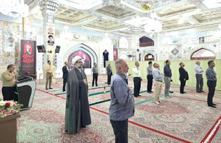 آیین «اذن خدمت» در حرم مطهر حضرت حسین بن موسی الکاظم (ع) برگزار شد