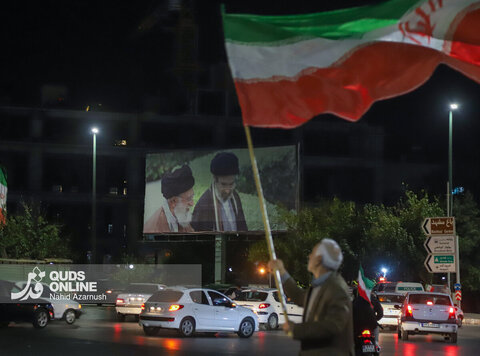 گزارش تصویری | زنجیره انسانی پرچمداران ایران از شمال تا جنوب مشهد
