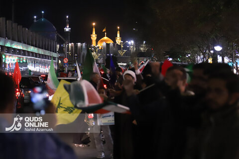 گزارش تصویری | زنجیره انسانی پرچمداران ایران از شمال تا جنوب مشهد