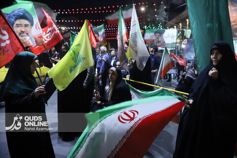 گزارش تصویری | زنجیره انسانی پرچمداران ایران از شمال تا جنوب مشهد