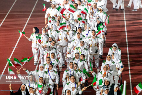 عکس | تصاویری  از مراسم افتتاحیه بازی‌های پاراآسیایی ناگویا