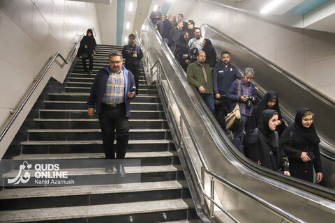گزارش تصویری | بازدید اصحاب رسانه از فاز یک خط سه قطار شهری مشهد