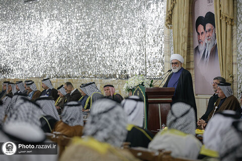 عکس | تصاویری از دیدار شیوخ و سران غیور عشایر عراق و خوزستان با تولیت آستان قدس رضوی