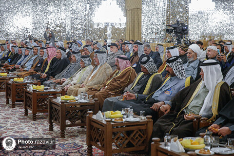 عکس | تصاویری از دیدار شیوخ و سران غیور عشایر عراق و خوزستان با تولیت آستان قدس رضوی